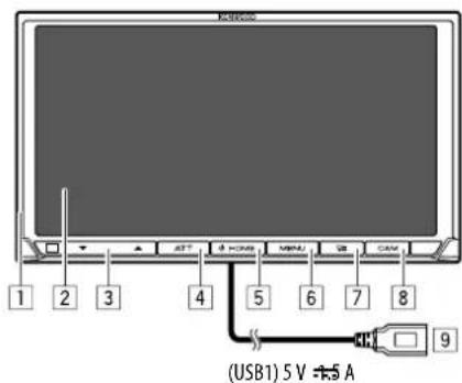 KENWOOD DMX6019BT - Component Names and Operations - 4
