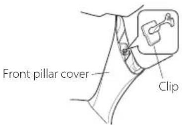 KENWOOD DDX919WSM - When installing the antenna cable inside a front pillar that contains an air bag - 1