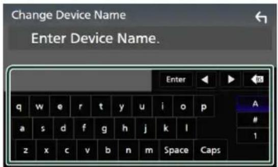 KENWOOD DDX919WSM - Input the device name. - 1