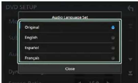KENWOOD DDX919WSM - Language setup - 1