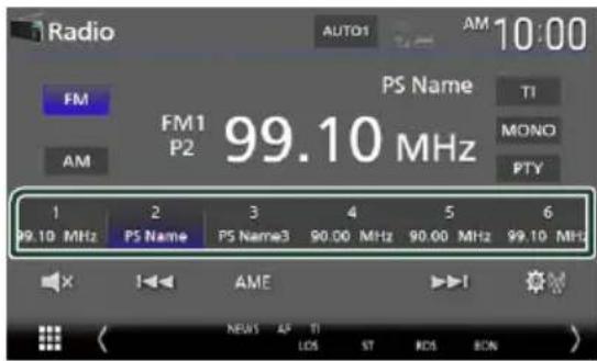 KENWOOD DDX919WSM - Preset select - 1
