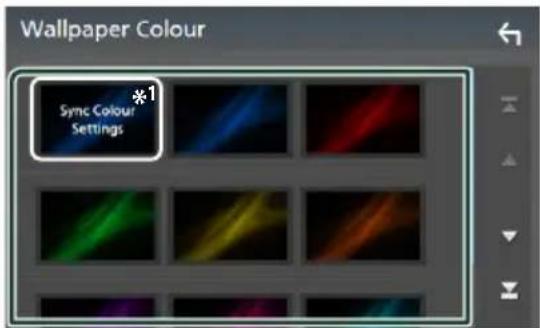 KENWOOD DDX919WSM - To select wallpaper color - 1