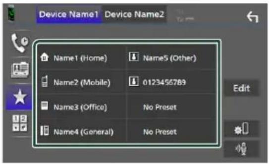 KENWOOD DDX919WSM - Touch the name or phone number. - 1