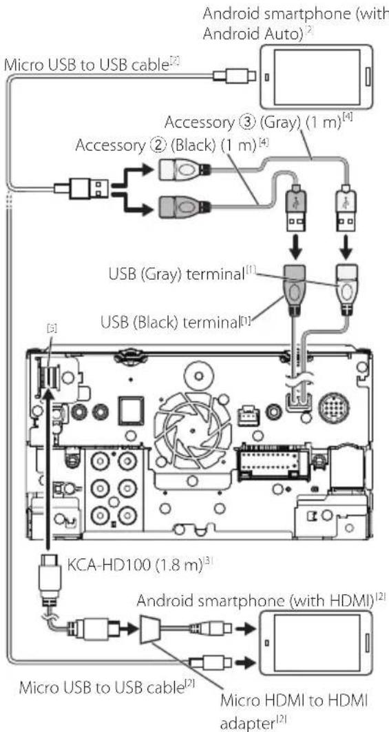 KENWOOD DDX919WSM - Connecting an Android rtphone - 1