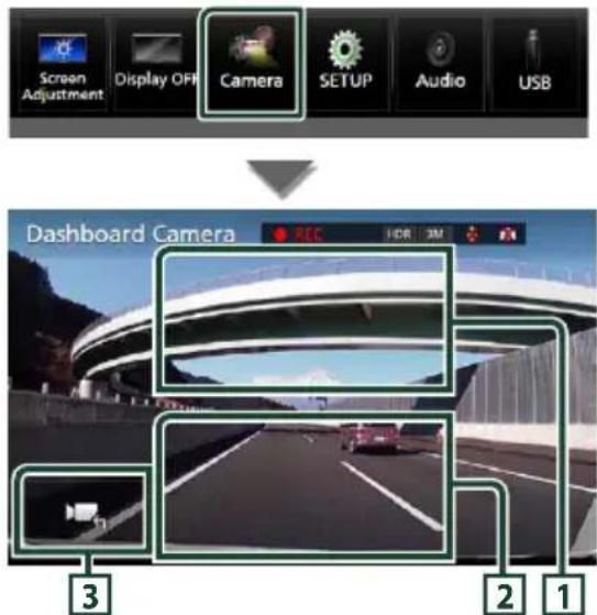 KENWOOD DDX919WSM - □ Display the dashboard camera screen - 1