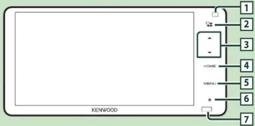 KENWOOD DDX919WSM - Functions of the Buttons on the Front Panel - 1