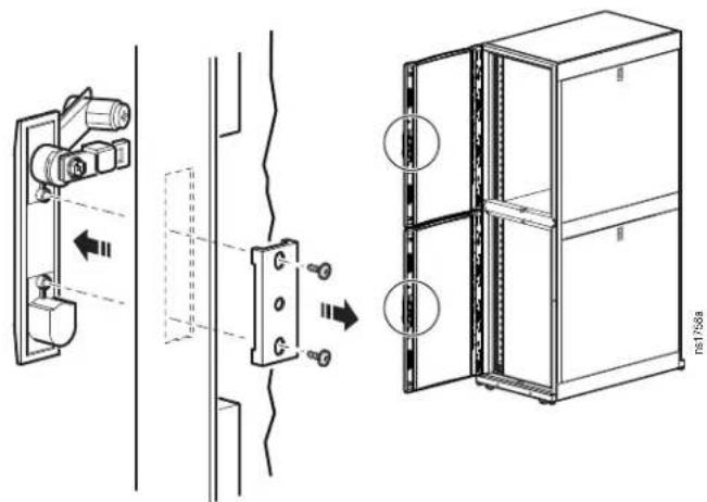 Technical diagram showing mechanical assembly and storage unit connection with labeled components