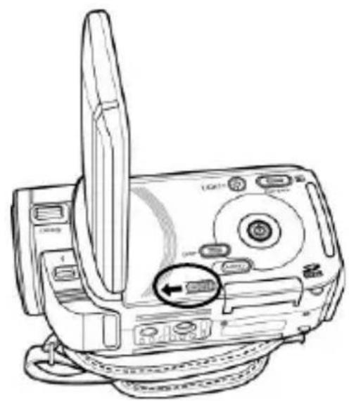 Praktica DVC-55 - Inserting an SD card - 1