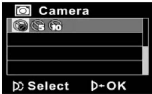 Camera 5 10 Select D+OK