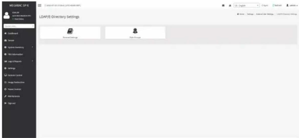 MEGARAC SP-X C:\Users\02\LEDA\1\MFD-0000000001 LOAPI/E-Directory Settings General Settings Puzzle Groups