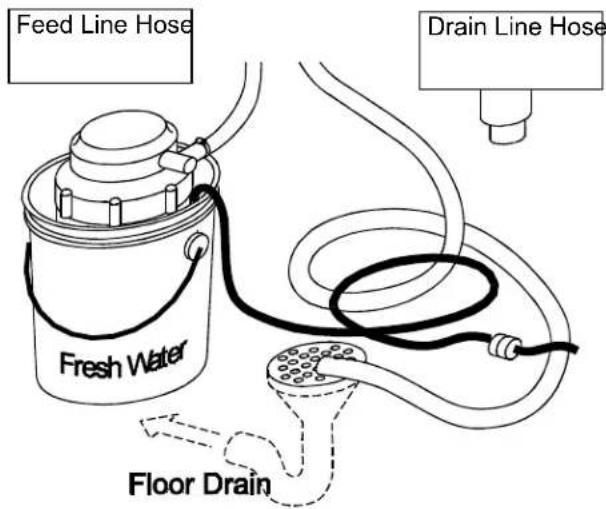 Feed Line Hose Drain Line Hose Fresh Water Floor Drain