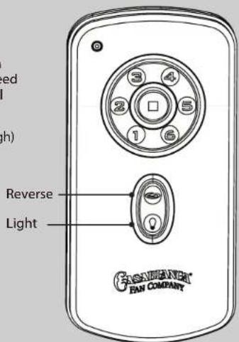 ed h) Reverse Light EISHWEIGHT FAN COMPANY