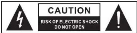 CAUTION RISK OF ELECTRIC SHOCK DO NOT OPEN