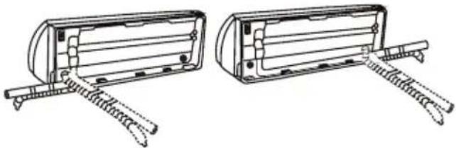 BEKO BBFDA 090 - Note on piping angle: - 1