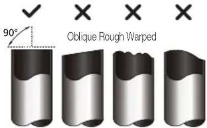 90° Oblique Rough Warped