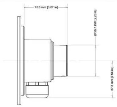 78.0 mm [3.07 in] Ø256.7 mm [2.23 in] Ø7.2 mm [2.64 in]