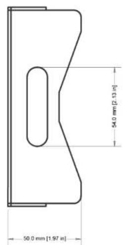 50.0 mm [1.97 m] 54.0 mm [2.13 m]