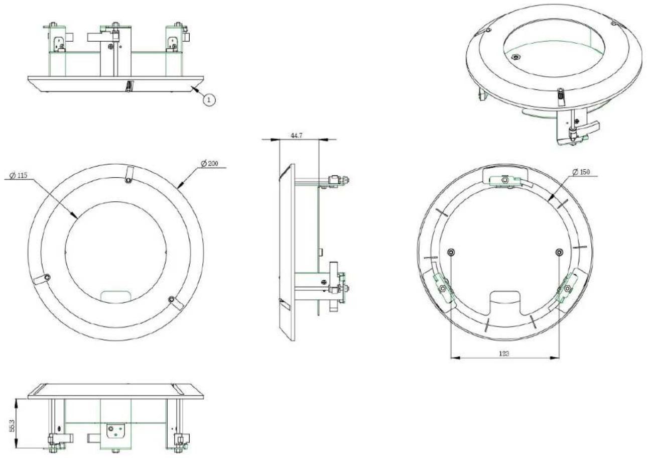 Verint V3320BX-DN - PL-S50FDW - Pole Mount - 16