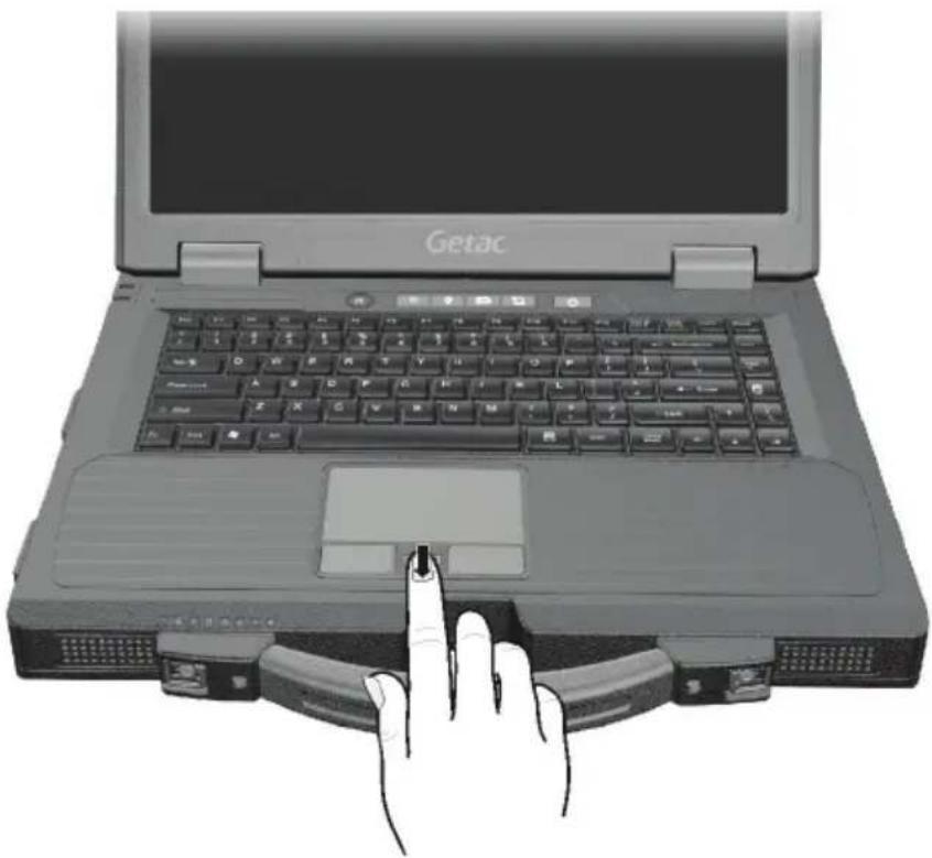 Getac S400 S3 - Using the Fingerprint Sensor - 2