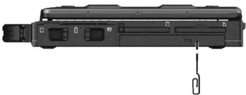 Getac S400 S3 - You cannot eject a disc. - 1