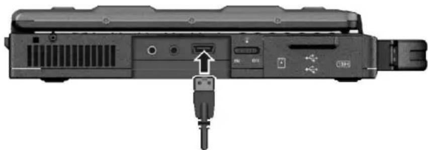 Getac S400 S3 - Connecting an eSATA Device - 1