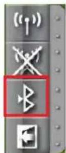 Vertical toolbar with wireless signal icons and a highlighted 'B' button