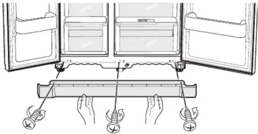 SAMSUNG SRS556DLS - Removing the refrigerator doors - 1