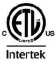 C LISTED US CETL Intertek