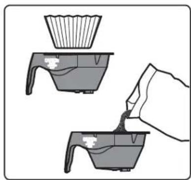 Illustration of a hand pouring liquid into two identical containers (no text or symbols)