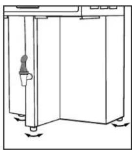 Line drawing of a door with a handle and directional arrows indicating movement (no text or symbols)