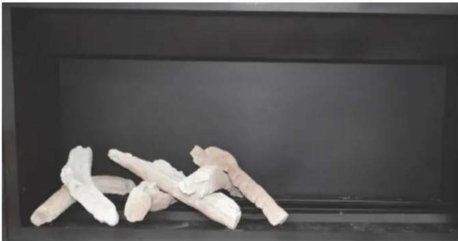 Real Flame Inspire 700 - Driftwood media - Inspire 900 Model - 6