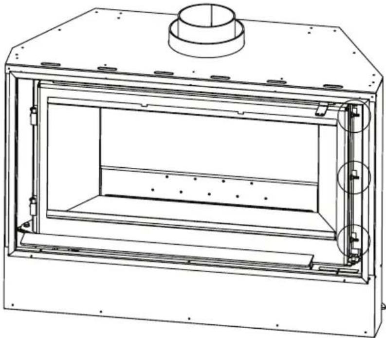 Escea TC950 - G6 Latch Bracket Adjustment - 4