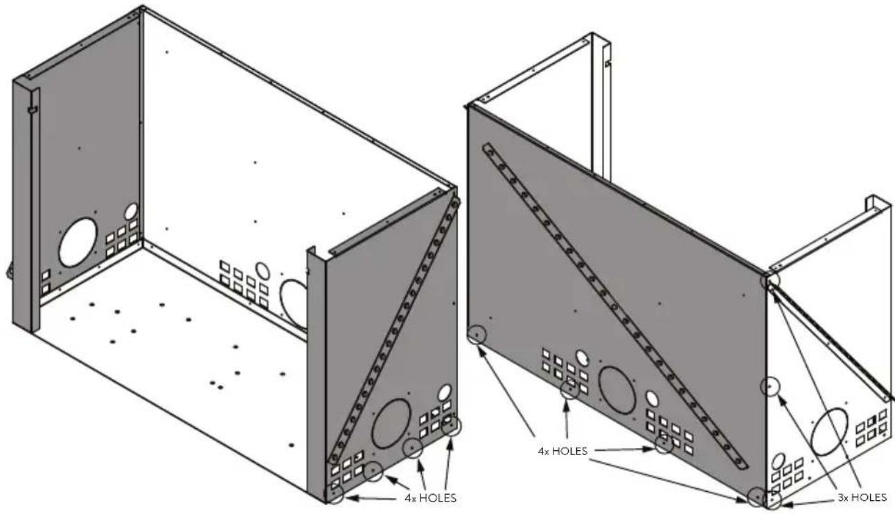 4x HOLES 4x HOLES 3x HOLES