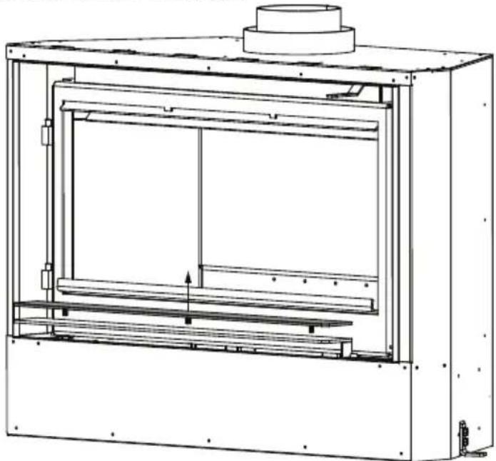 Escea TC950 - G10 Ash Lip Removal & Replacement - 2