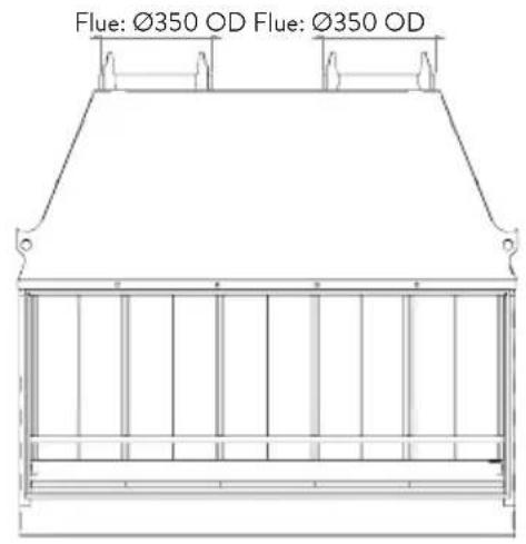 Flue: Ø350 OD Flue: Ø350 OD