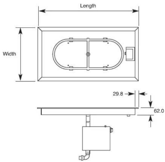Length Width 29.8 62.0