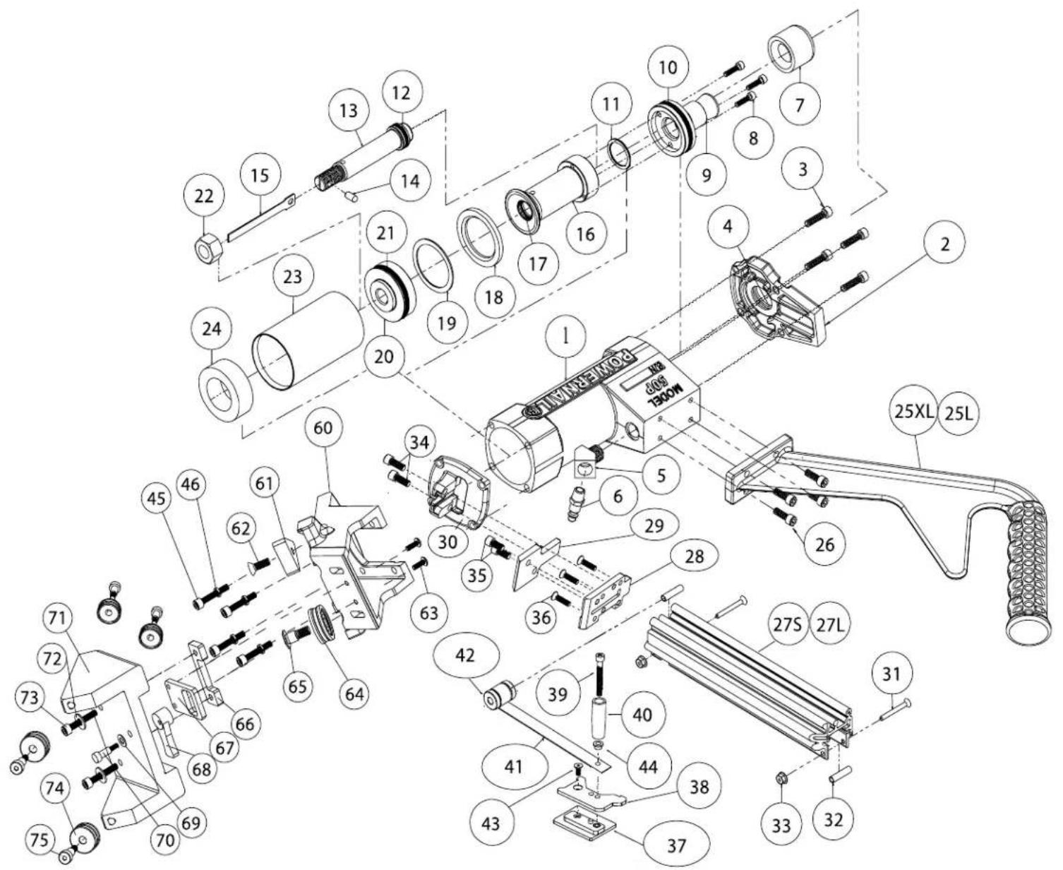 POWERNAIL 50P FLEX - Powernail FLEX Assemblies, Kits - 3