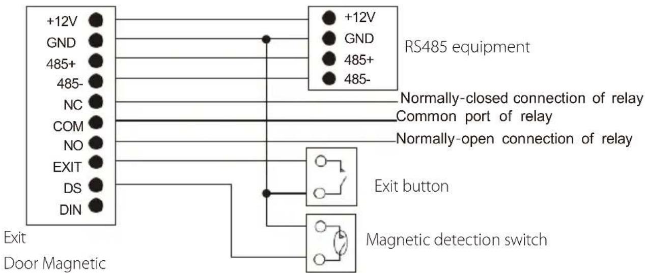 ZKTeco VE01-B22L - RS485/Exit/Door Magnetic - 2