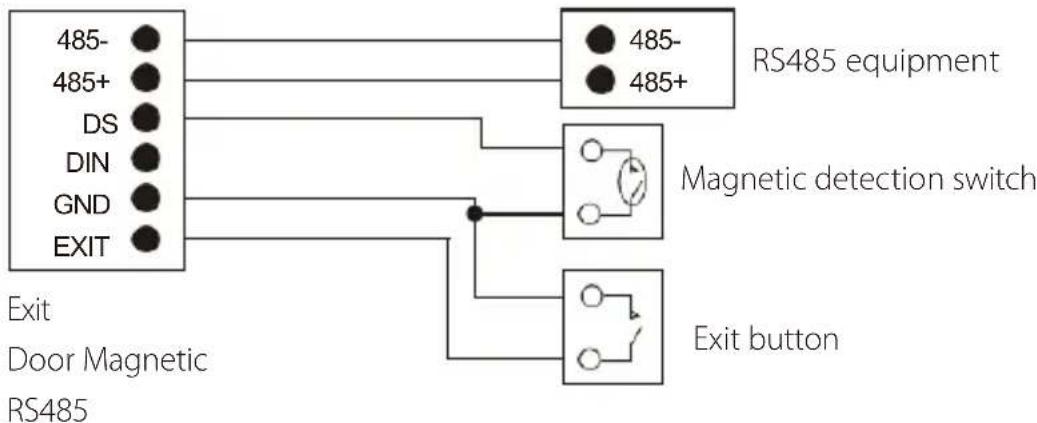 ZKTeco VE01-B22L - RS485/Exit/Door Magnetic - 1