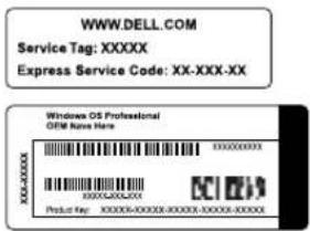 DELL OptiPlex GX60 - Express Service Code (Pikahuoltokoodi) ja Product Key (Tuoteavain) - 1