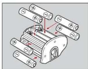 Diagram of a battery pack assembly with labeled components and directional arrows indicating flow or movement.