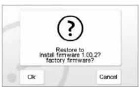 Restore to Install firmware 1.00,2? factory firmware?