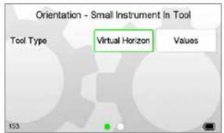 Orientation - Small Instrument In Tool Tool Type Virtual Horizon Values 153