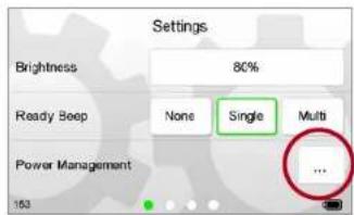 Settings Brightness 80% Ready Boep None Single Multi Power Management ... 152