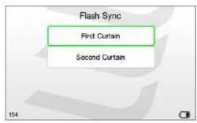 Flash Sync First Curtain Second Curtain