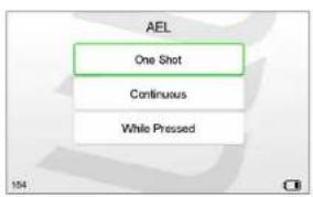 AEL One Shot Continuous While Pressed