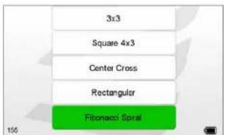 3x3 Square 4x3 Center Cross Rectangular Fiponacci Spral