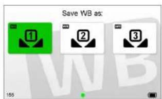 Save WB as: 1 2 3 155