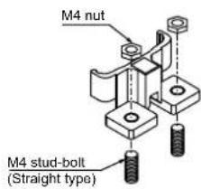 M4 nut M4 stud-bolt (Straight type)