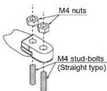 M4 nuts M4 stud-bolts (Straight type)